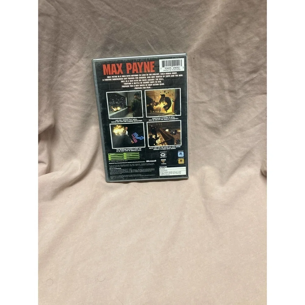 Max Payne (Microsoft Xbox, 2001) Platinum Hits